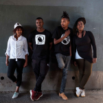 17 November 2018: (Left to right) Matsidiso Mkhiwane, Anele Selekwa, Kari Daweti and Anela Jahmena are Soundz of the South. (Photograph by Barry Christianson)