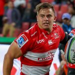 19 May 2018: Rohan Janse van Rensburg of Sale Sharks in the colours of his former team, Emirates Lions, during the Super Rugby match between the Lions and Brumbies at Emirates Airline Park in Johannesburg. (Photograph by Gordon Arons/Gallo Images)