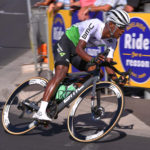 13 January 2019: Nicholas Dlamini of Team Dimension Data during the 2019 Tour Down Under Classic in Adelaide, Australia. (Photograph by Tim de Waele/Getty Images)