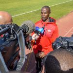 17 July 2018: Lions’ defence coach Joey Mongalo speaks to the media during at Johannesburg Stadium. Mongalo will be one of three black coaches in Super Rugby with the country's four franchises. (Photograph by Sydney Seshibedi/Gallo Images)