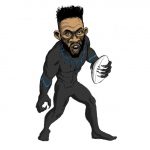 The Stormers may be representing Thor in this year’s Super Rugby tournament, but captain Siya Kolisi is more Black Panther – a king who has to protect his kingdom from enemies within and outside his realm. (Illustration by Carlos Amato)