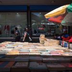 4 December 2018: Informal traders selling books near Gandhi Square in Marshalltown.