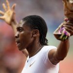 30 June 2018: Caster Semenya of South Africa celebrates winning the Women's 800m at the Meeting de Paris of the IAAF Diamond League 2018 in Paris, France. (Photo by Andy Astfalck/Getty Images)