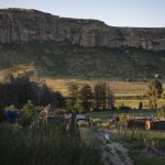 21 January 2019: A late afternoon view of Naledi village nestled in the mountains outside Ficksburg in the eastern Free State.