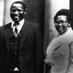 February 1981: The last known photograph of lawyer Griffiths Mxenge, brutally murdered by a death squad in 1981, and his wife Victoria, an activist assassinated in 1985. (Photograph by Gallo Images/Sunday Times Archive)