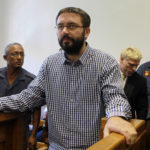 6 February 2012: Dobrosav Gavric, convicted of murder in Serbia, and seeking refugee status in South Africa, at the Cape Town Magistrate's Court. (Photo by Gallo Images / Nardus Engelbrecht)