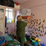 22 January 2019: Debra Moore (not her real name) with her pet bird in her room at the Gordonia Rehabilitation Centre in Bertrams, Johannesburg.