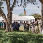 29 March 2019: Migrants have taken refuge at the Sherwood Park in Durban after they were displaced during xenophobic attacks.