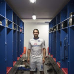 11 September 2018: Bafana Bafana midfielder and Supersport United captain Dean Furman at the Supersport United changing rooms at their training facility in Megawatt Park in Woodmead.