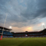 2 March 2018: The sun sets over Loftus Versfeld Stadium in Pretoria during a round 3 Super Rugby match between the Blue Bulls and the Western Force. (Photo by Warren Little/Getty Images)