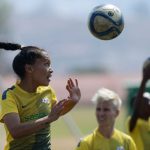 28 August 2015: Leandra Smeda during the Banyana Banyana media open day at the Nike Football Training Centre in Soweto. (Photograph by Duif du Toit/Gallo Images)