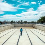 6 March 2018: Athlone public swimming pool in Cape Town, emptied because of water restrictions. The plant operator, who has monitored the chemicals in the pool since 1997, said he had never seen the pool empty. (Photograph by Morgana Wingard/Getty Images)