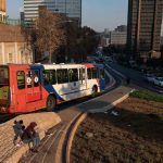 23 May 2019: A Rea Vaya bus makes it way towards the Park Station stop in Johannesburg. The Rea Vaya bus system will be 10 years old in August.