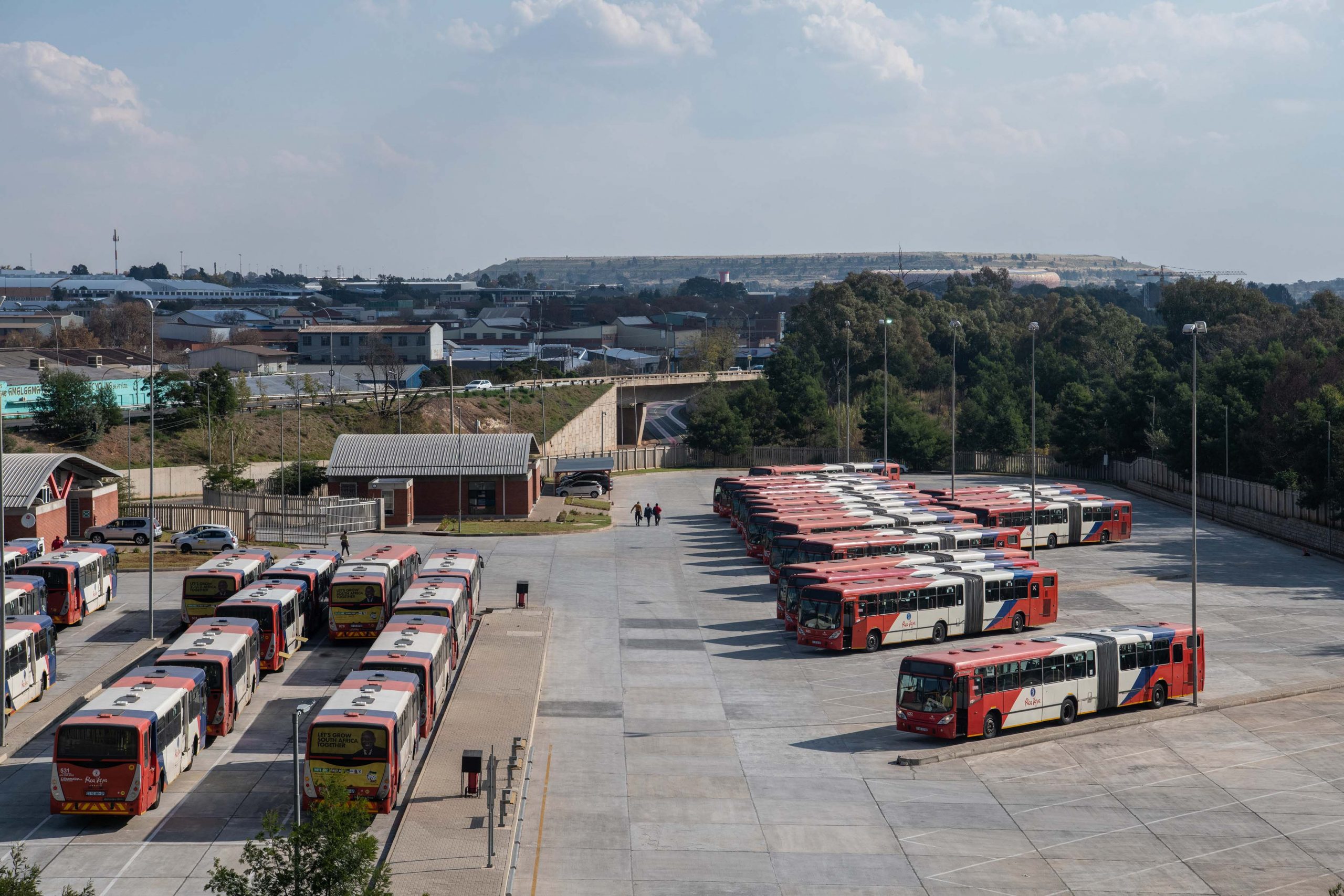 23 May 2019: Rea Vaya buses parked off at the Selby depot in the south of Johannesburg. In August 2019, the Rea Vaya will turn 10 years old. Picture: Ihsaan Haffejee