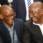 21 May 2019: ANC secretary-general Ace Magashule and ANC president Cyril Ramaphosa during the registration of new members of Parliament before the first sitting of the National Assembly. (Photograph by Gallo Images/Netwerk24/Adrian de Kock)