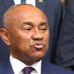 29 January 2019: CAF president Ahmad Ahmad speaking to the press at the presidential palace in Abidjan, Ivory Coast. (Photograph by Reuters/Thierry Gouegnon)