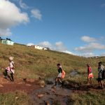 24 April 2019: Pupils from the Camagu primary school have to cross a stream that floods during heavy rain to get to school. They are forced to walk the long way around or stay at home when the water rises.