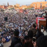 11 March 2018: Pashtun Tahafuz Movement founder Manzoor Pashteen addressing a public gathering in Quetta, Pakistan. (Photograph by Din Muhammad Watanpaal/Alamy Live News)