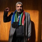 3 June 2019: Ahmed Timol's nephew, Imtiaz Cajee, outside the courtroom in which Joao Rodrigues' appeal to have the murder case against him dropped was denied.