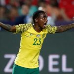 6 July 2019: Thembinkosi Lorch during Bafana Bafana’s game against Egypt at Cairo International Stadium. The 1-0 win over the hosts saw South Africa reach the quarterfinals of Afcon 2019. (Photograph by Reuters/Amr Abdallah Dalsh)