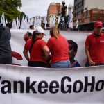 5 July 2019: A demonstration in Caracas on the 208th anniversary of the Venezuelan Declaration of Independence. The country is fighting a geopolitical war against global capital, with the United States at its head. (Photograph by Carolina Cabral/Getty Images)