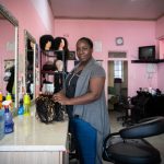 20 May 2019: Hairdresser Princess Ndlovu at a salon in the Johannesburg suburb of Melville, where she plies her trade. Ndlovu works with many clients, highlighting her contribution to hair culture.