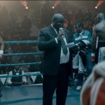 30 July 2019: A fight scene from Knuckle City, directed by Jahmil XT Qubeka, with Bongile Mantsai (left) as 38-year-old boxer Dudu Nyakama. (Photograph supplied by the Durban International Film Festival)