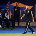 27 June 2019: Algerian coach Djamel Belmadi during his team’s Africa Cup of Nations group stage game against Senegal at 30 June Stadium in Cairo, Egypt. (Photograph by Reuters/Amr Abdallah Dalsh)