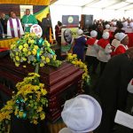 16 September 2017: The funeral service of former ANC Youth League national secretary Sindiso Magaqa in uMzimkhulu, KwaZulu-Natal. Magaqa died in a Durban hospital two months after being shot multiple times. (Photograph by Gallo Images/Sunday Times/Thuli Dlamini)