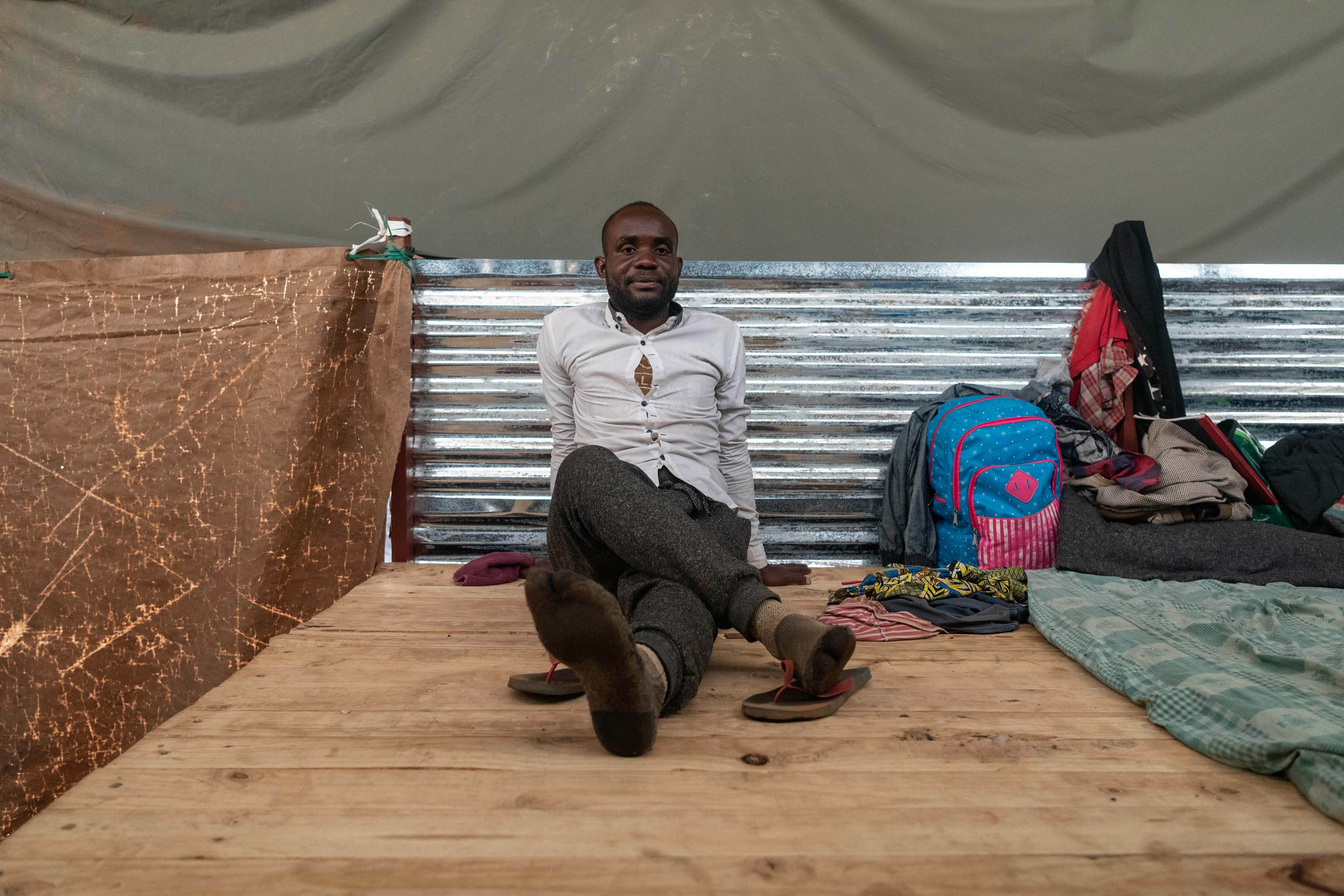 24 July 2019: Israel Mangane fled rebel violence in the DRC. He is one of the few applicants to have had his asylum application processed successfully.