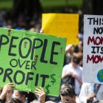 20 September 2019: Thousands of learners and protesters gather ahead of a climate strike in Sydney, Australia. Protests held across Australia are part of a global mass movement demanding action on the climate crisis. (Photograph by Jenny Evans/Getty Images)