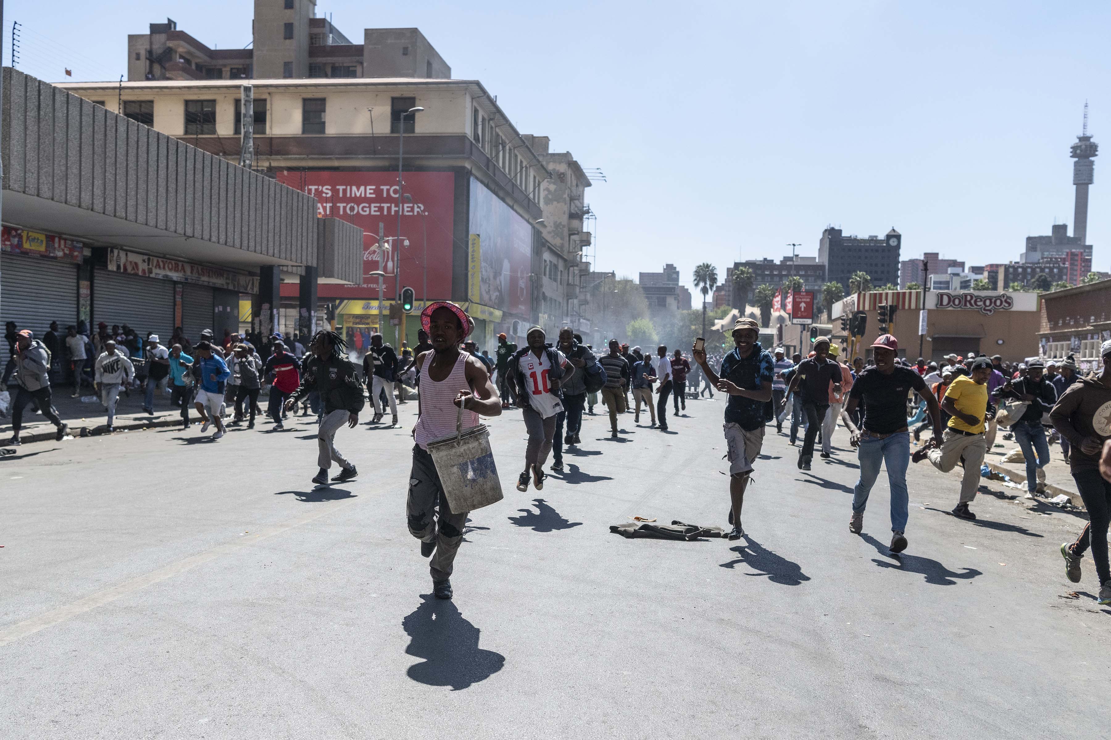 2 September 2019: Information about the ‘shutdown’ in Joburg’s inner city was spread through WhatsApp messages.