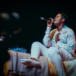 10 October 2019: Musician Samthing Soweto performs during the launch of his album Isphithiphithi at The Market Theatre in Johannesburg. (Photograph by Travis Gross)