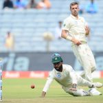 11 October 2019: Temba Bavuma fielding on day two of the Proteas’ second Test match against India at the Maharashtra Cricket Association Stadium in Pune, India. (Photograph by Isuru Sameera Peris/Gallo Images)