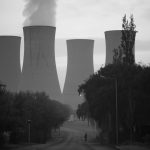 Women walking near Komati Power Station. The air quality in South Africa’s Highveld region is now among the worst in the world. Komati, Mpumalanga.