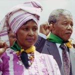 20 June 1990: Nelson Mandela and Winnie Madikizela-Mandela. (Photograph by David Turnley/Corbis/VCG via Getty Images)