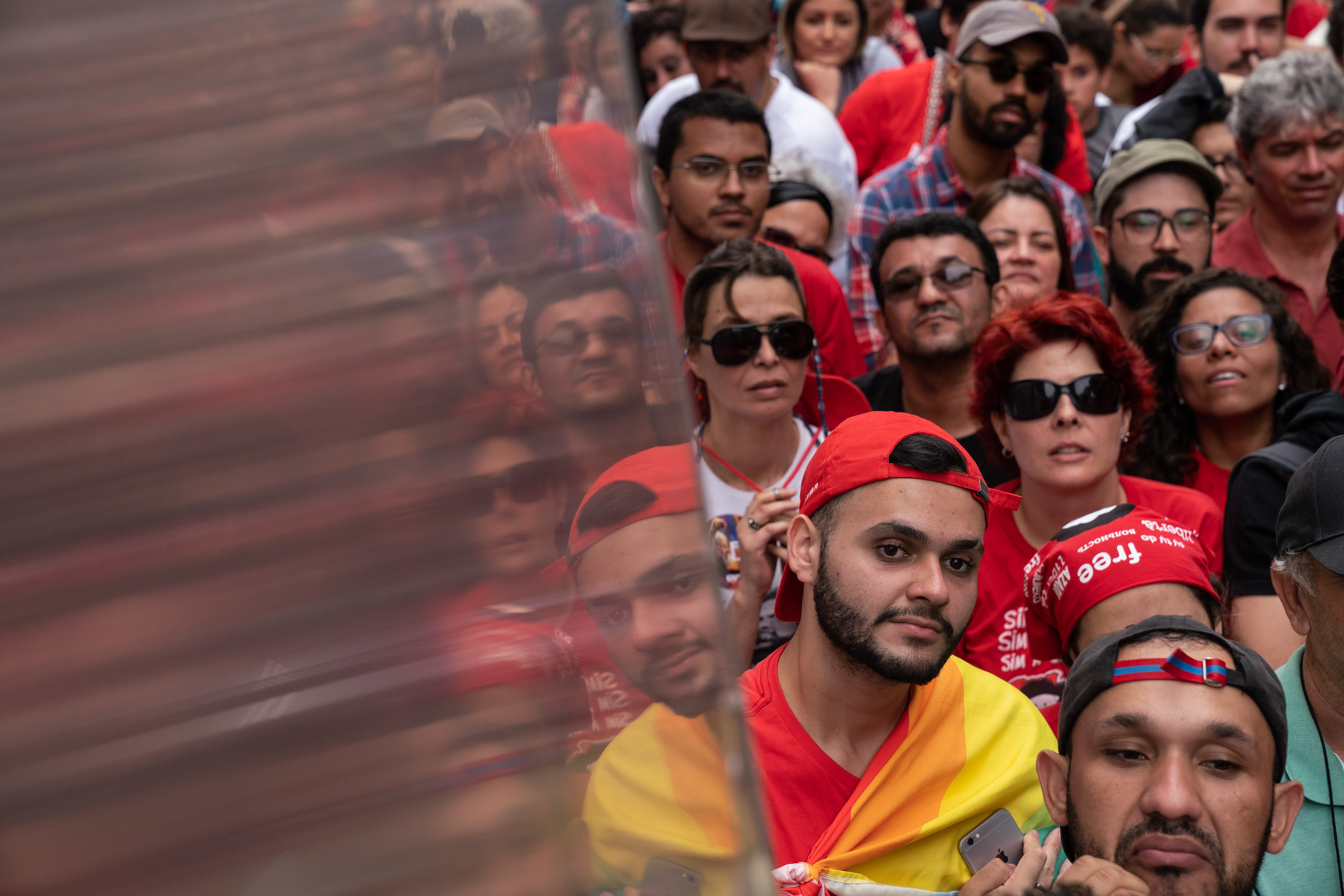 9 November 2019: Thousands gathered in the south of São Paulo to hear Lula address the crowd with words of hope for workers’ movements. 