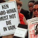 10 November 1995: Environmental rights activist and writer Ken Saro-Wiwa was executed in Nigeria, despite protests from the international community. (Photograph by Stefan Rousseau PA Images/PA Images via Getty Images)