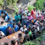 16 November 2019: The bodies of Aaron Zondi and Nomathamsanqa Nyangula arriving for the night vigil at their home in Amaoti, KwaZulu-Natal. The couple died when heavy rain caused the roof and a wall of their home to collapse on them as they slept.