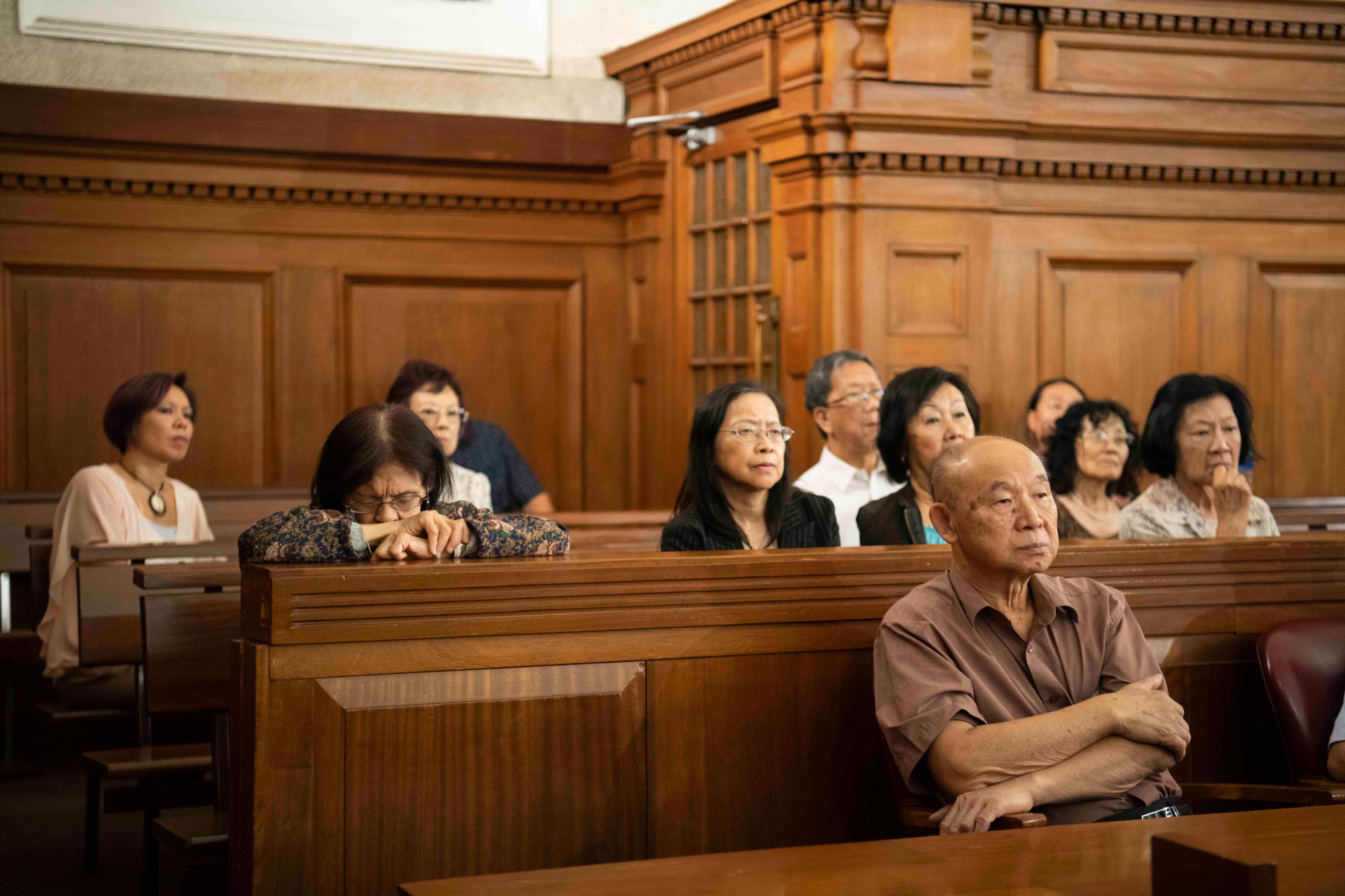 25 November 2019: Members of the Chinese community in the equality court. 