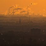 6 January 2019: Steam and exhaust fumes rise from different polluters on a cold winter day in Oberhausen, Germany. Greenhouse gases are among the chief causes of global warming and climate change. (Photograph by Lukas Schulze/Getty Images)