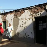 28 November 2019: Thandeka Kortjan, who used to pick citrus fruit on Elundini before she retired, was told that her house on the farm does not need to be renovated. (All photographs by Anna Majavu)