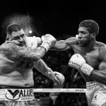 7 December 2019: Britain’s Anthony Joshua lands a right to the face of America’s Andy Ruiz Jr during the IBF, WBA, WBO and IBO world heavyweight title fight at the Diriyah Arena in Saudi Arabia. (Photograph by Richard Heathcote/Getty Images)