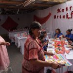 22 November 2019: Yoghurt and fruit salad on the menu for hungry youngsters at Voorbrug Senior Secondary School, served by Katrina Maans (left) and Joan van der Merwe.