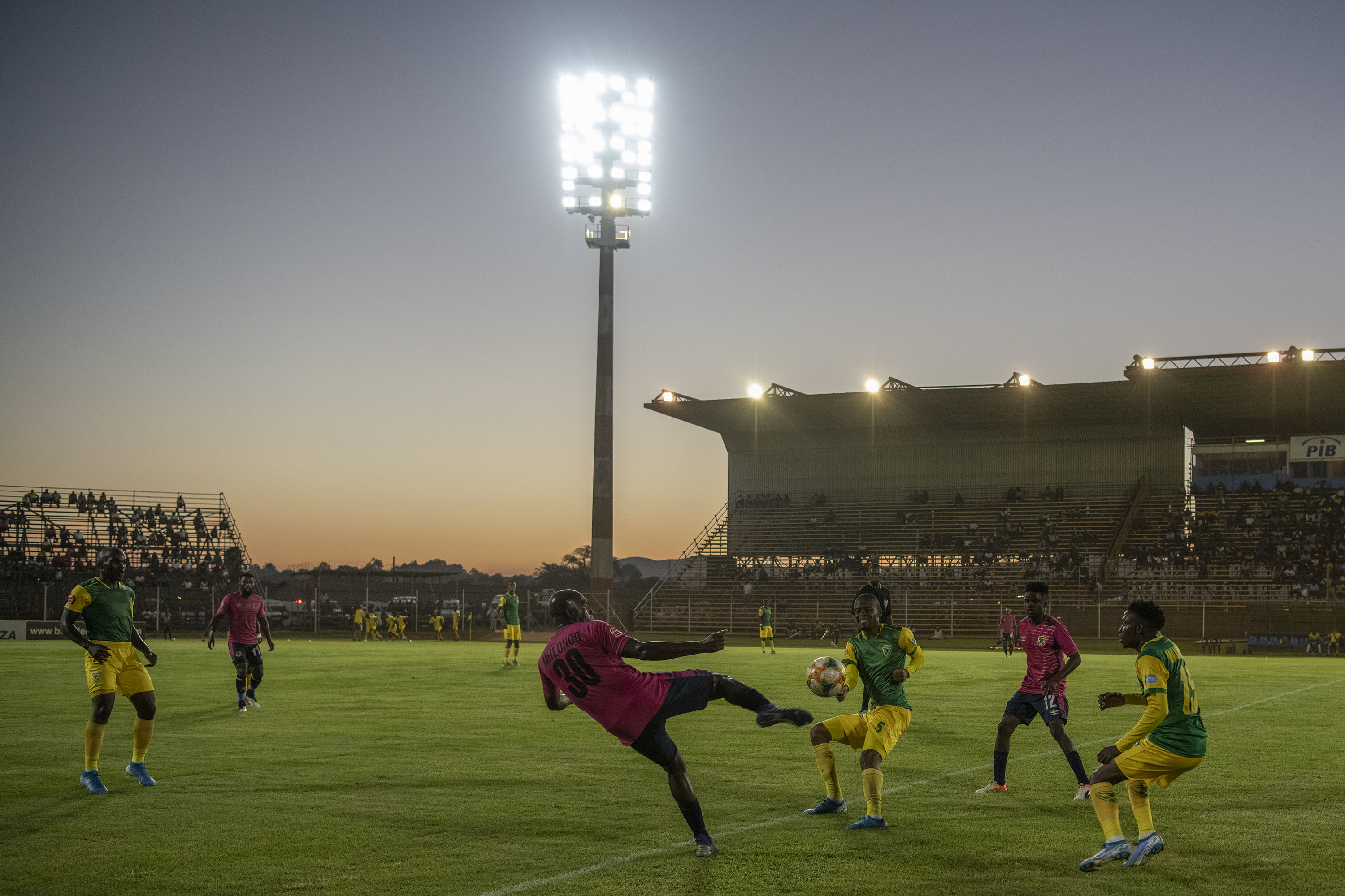 30 November 2019: Action on the pitch between Black Leopards and Golden Arrows at the  Thohoyandou Stadium in Limpopo.