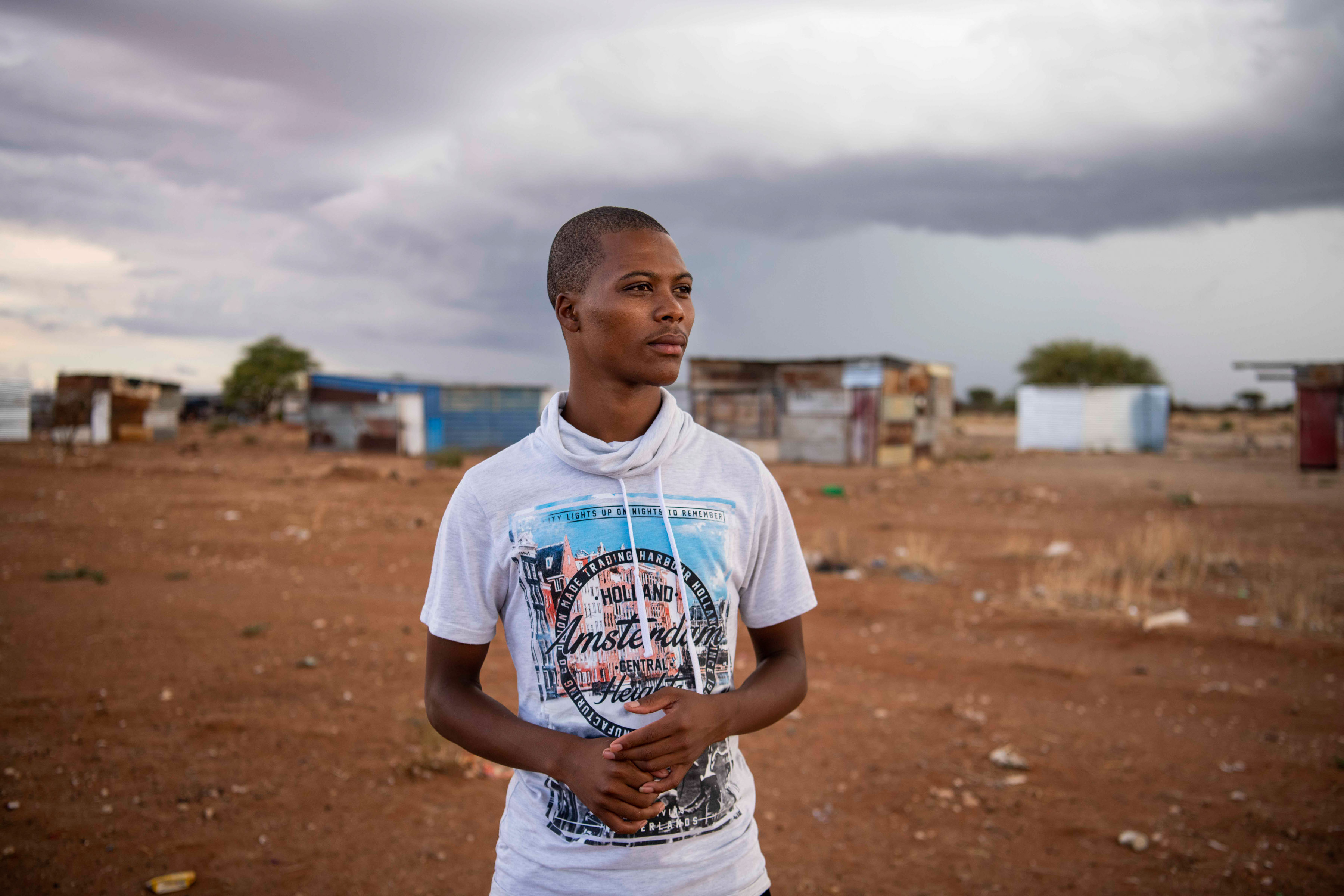 8 January 2020: Justin Moshweu hopes to find employment in the farming or mining sector to help take care of his unemployed mother, but job prospects in Douglas are slim. 