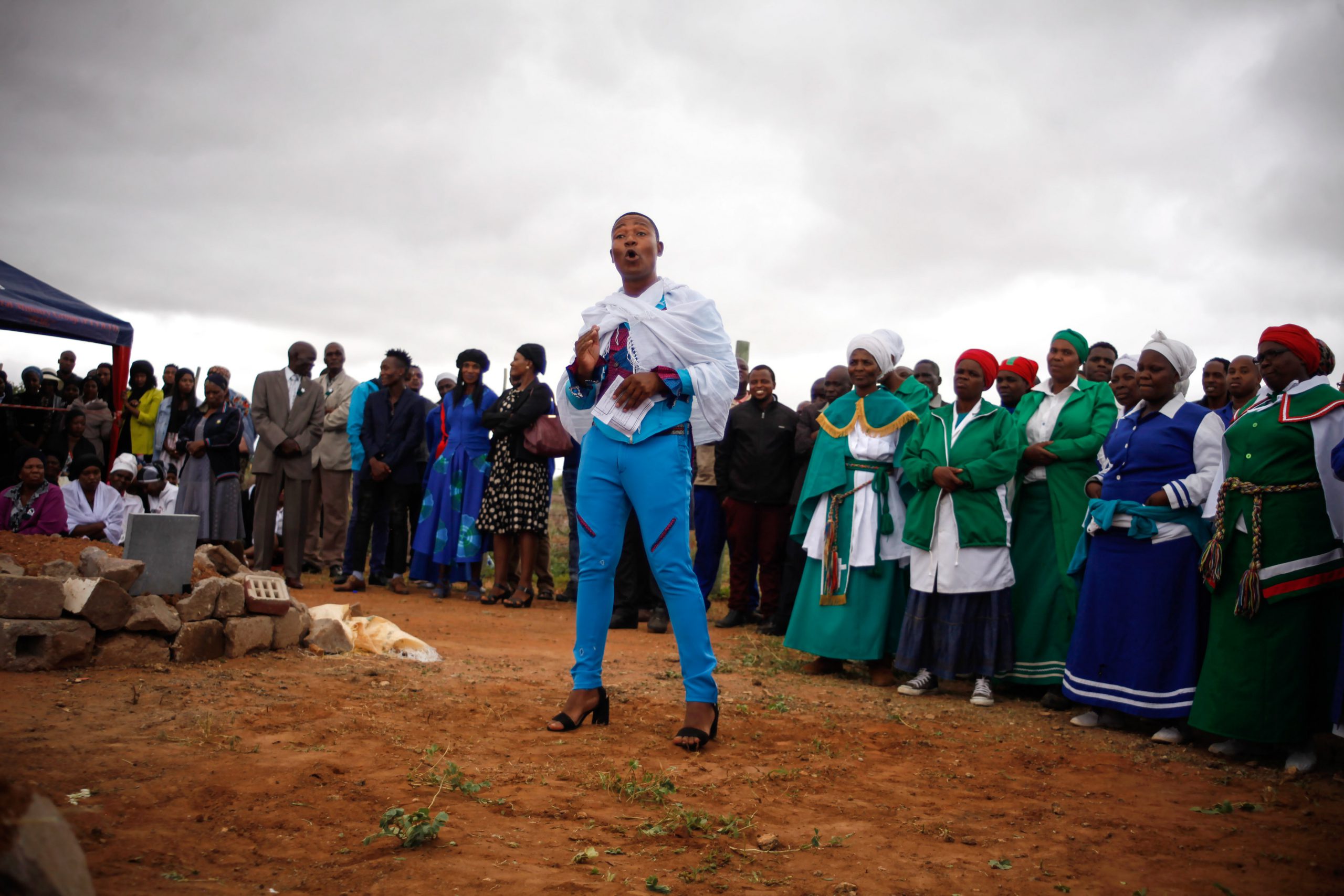 11 January 2020: Members of Nare Mphela’s church and the LGBTQIA+ community came together to celebrate the activist’s life. 