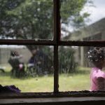 3 December 2019: Leafy trees, a green lawn, jungle gym and veggie patch in the back garden of the Eldorado Park Women’s Forum shelter in south Johannesburg for women and children who are survivors of gender-based violence.