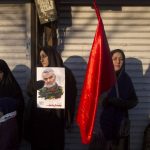 6 January 2020: Mourners attend a funeral ceremony in Tehran, Iran, for Iranian Major General Qassem Soleimani and others who were killed by a US drone strike in Baghdad, Iraq. (Photograph by Majid Saeedi/Getty Images)