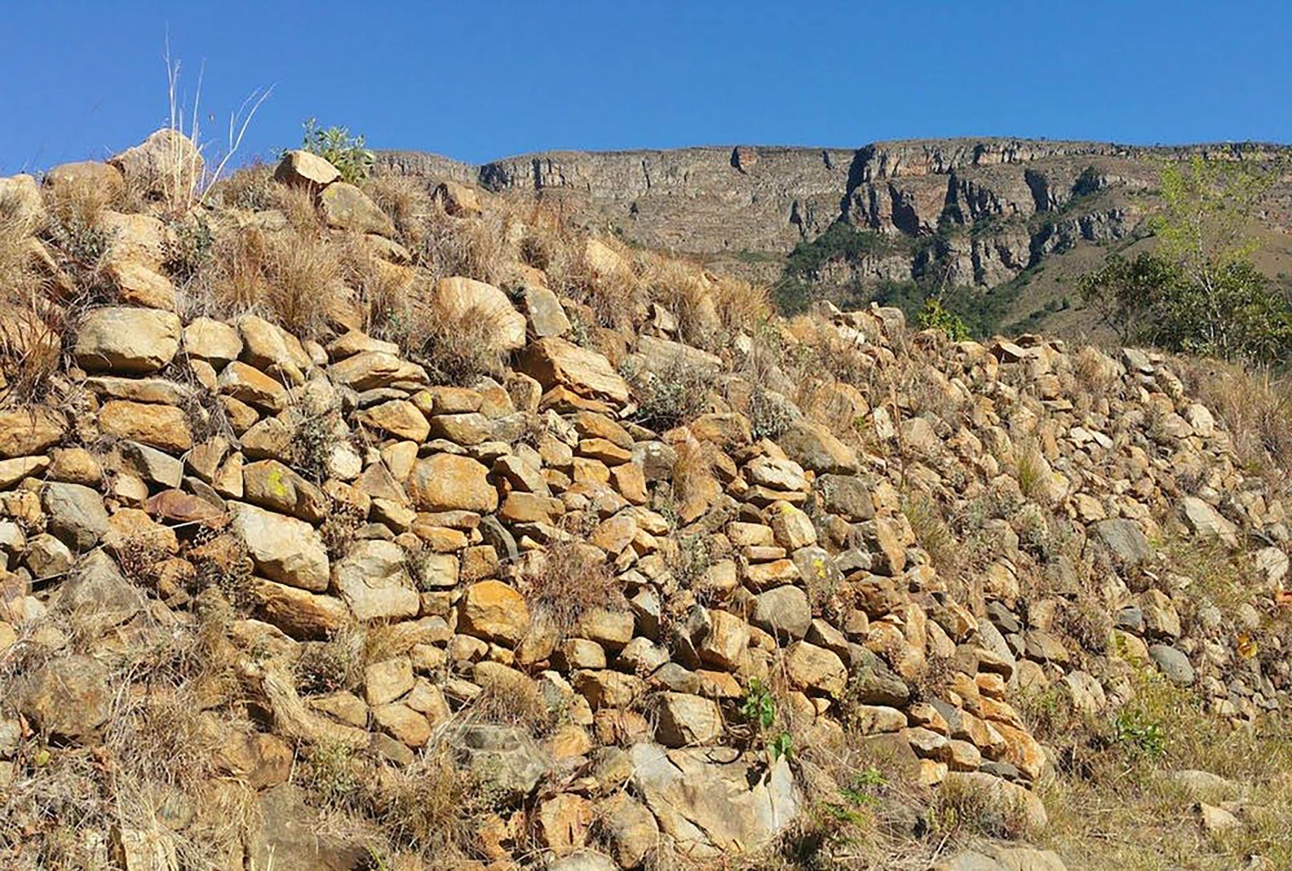 Undated: The walls of the Bokoni farming structures that dot the landscape are protected by many landowners but not as heritage sites. (Photograph by the Heritage Portal)